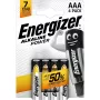 ENERGIZER PILHA ALCALINA POWER AAA LR03 4 UNID.