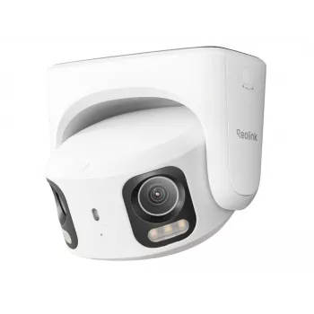 Câmara de vigilância IP Reolink RP-PCT16MD Turret 7680×2160, objetiva 2,8 mm, 180° horizontal, com fios, montagem em parede, branco