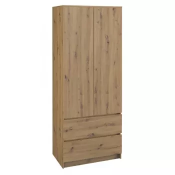 Roupeiro Topeshop SZAFA MALWA ART de quarto 5 prateleiras 2 porta(s) carvalho
