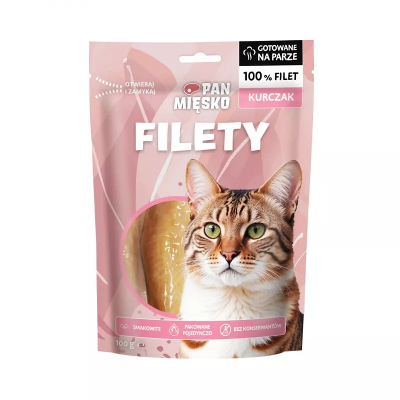 Petisco para gatos Pan Mięsko Filetes de Frango 100 g