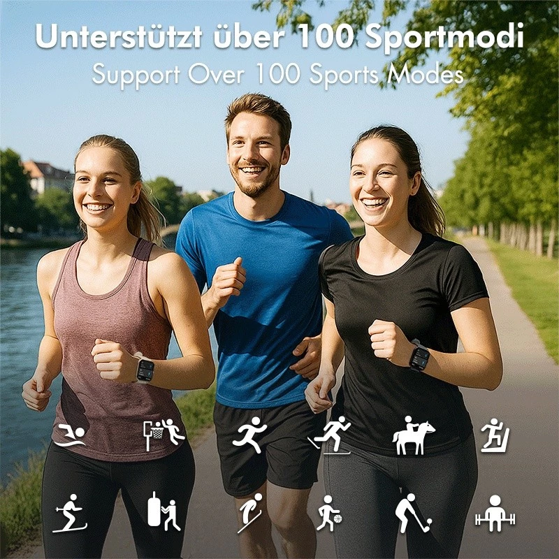 Smartwatch LCD, BT5.2 IP68, rosa