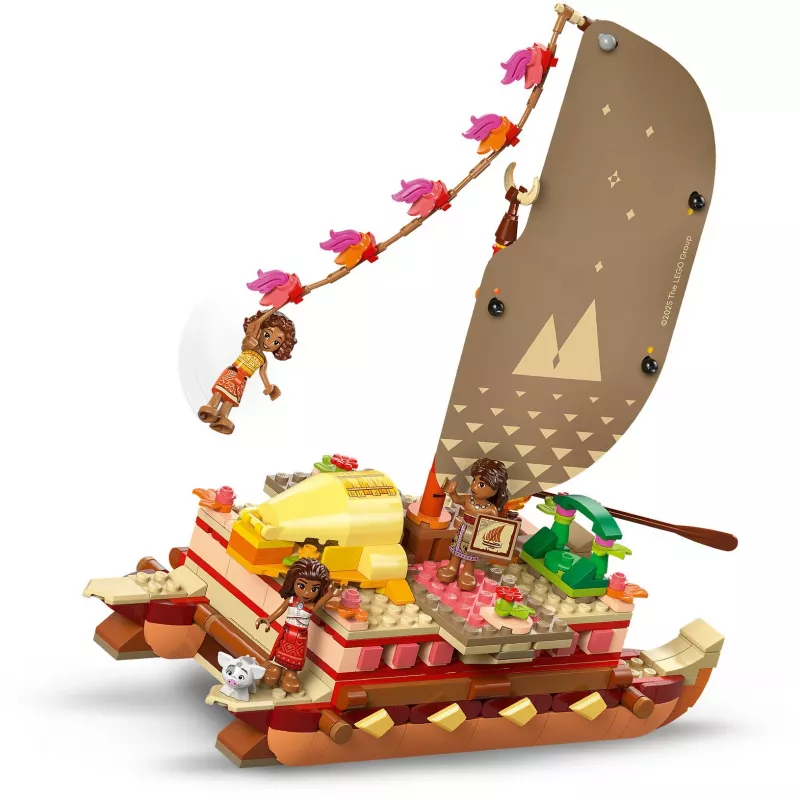 LEGO Disney 43270 A canoa de aventuras da Moana, 529 peças, 3 minifiguras, 6+
