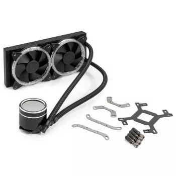 Refrigeração líquida All-in-One BitsPower Cyclops 240 – preto/prateado, radiador de 240 mm