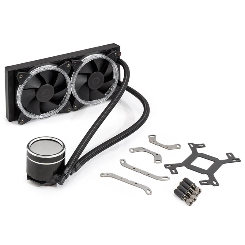 Refrigeração líquida All-in-One BitsPower Cyclops 240 – preto/prateado, radiador de 240 mm
