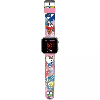 Relógio infantil Kids Euroswan Hello Kitty HK50151 com visor LED