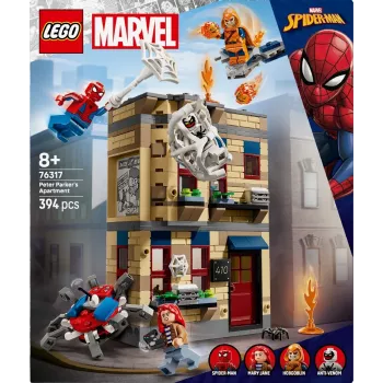 Conjunto LEGO Marvel 76317 Apartamento do Peter Parker com minifigura Spider-Man