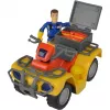 Simba Sam o Bombeiro quad Mercury com figura, veículo de brincar