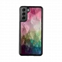 Capa para smartphone iKins para Samsung Galaxy S21+ — design flores aquáticas, preto