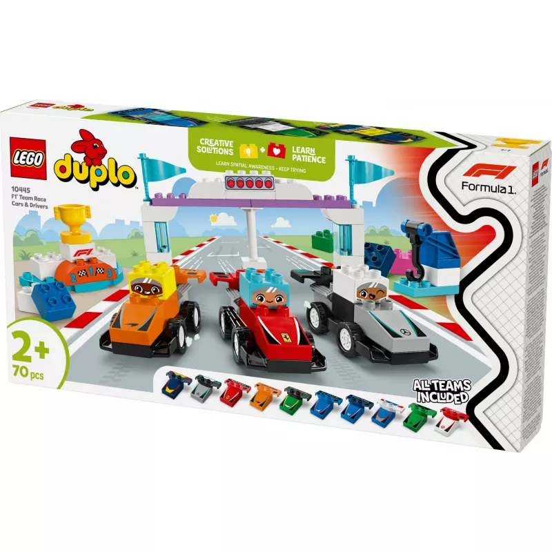 LEGO DUPLO 10445 Carro de corrida e piloto da equipa F1