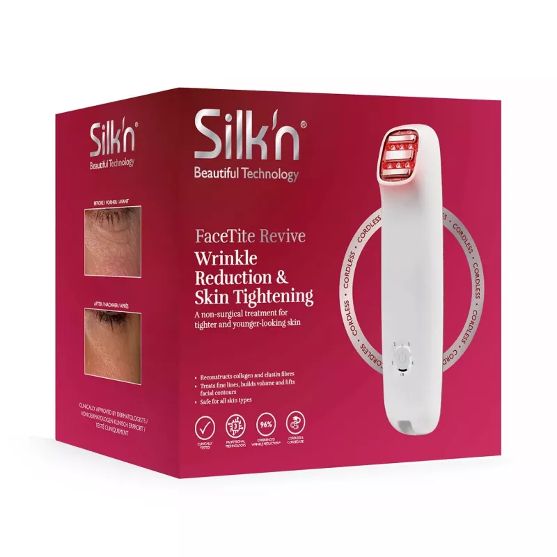 Aparelho silk'n FaceTite FTC1PE1001 tecnologia de rejuvenescimento da pele — lifting e contorno facial profissional