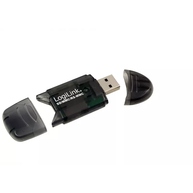 Leitor de cartões LOGILINK CR0007 USB 2.0 para SD/MMC, preto, até 480 Mbit/s