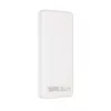 Powerbank Extralink EPB-078W 10000 mAh branco, USB-C, saída 10 W, carrega até 2 dispositivos