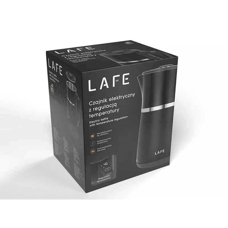 Chaleira elétrica LAFE 1,7L 2200W preta
