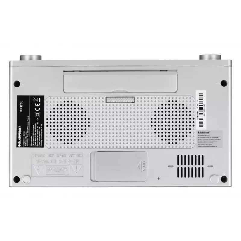Blaupunkt KR12SL rádio de cozinha, FM, relógio/alarme com 2 temporizadores, prateado