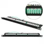 Patch panel Extralink CAT6 UTP 0.5U 24 portas