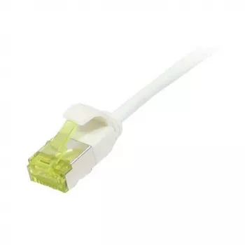 Cabo de rede RJ45, CAT6A 500 MHz, 0,25 m, branco, U/FTP, Slimline redondo d=3,8 mm, TPE/LSZH (Superflex), AWG32, com cabo bruto Cat.7, Synergy 21 (S217321V3)