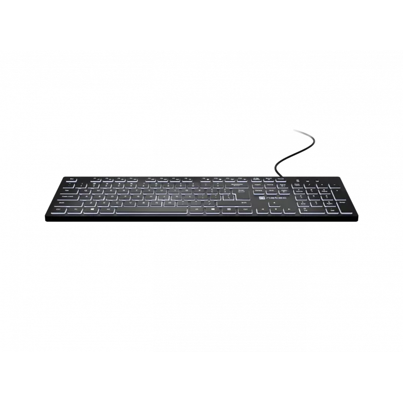 Teclado com fios NATEC HERRING GLOW layout US com retroiluminação branca