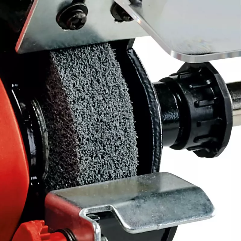 Máquina de lixar de bancada TC-XG 75 Kit (vermelho/preto, 150 Watt, conjunto abrangente de acessórios para trabalhos de polimento e lixagem)