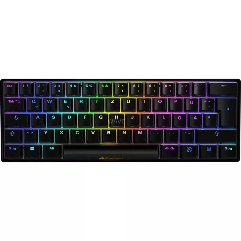 SKILLER SGK50 S4, teclado gaming preto, layout PT, Kailh Red