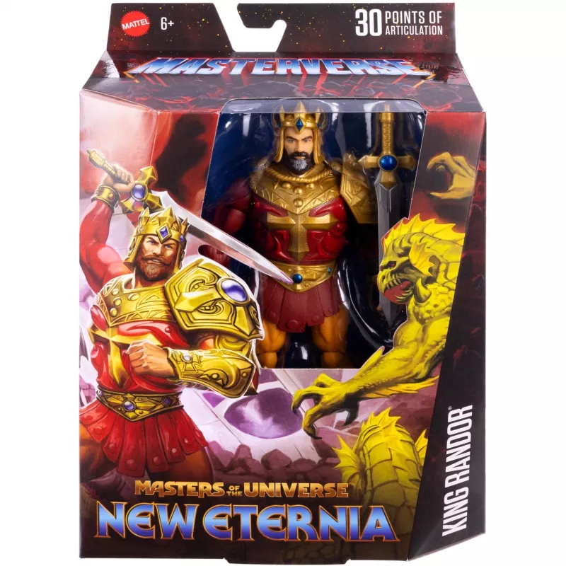 Figura de ação MATTEL Masterverse King Randor JBP79 — figura articulada colecionável