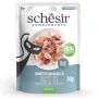 Alimento húmido para gatos Agras Pet Foods SCHESIR Atum com Pescada em Gelatina, 70 g, sem cereais, sem soja e sem glúten