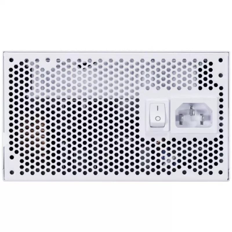 Fonte de alimentação Lian Li EDGE EG0850 de 850 W, 80 PLUS Platinum, ATX 3.1, PCIe 5.1, branca