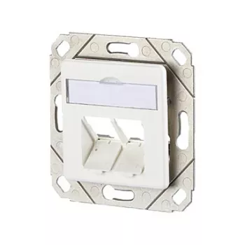 BTR E-DAT módulo UPk tomada 8/88 Cat.6, branco puro, sem equipamento para módulos E-DAT, branco puro (1309151102-E)