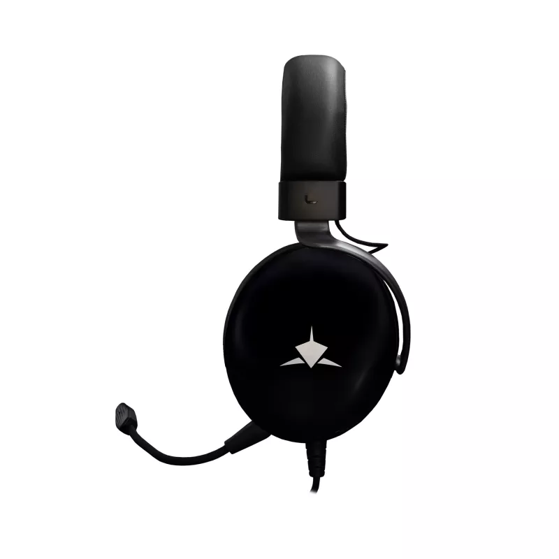 White Shark GH-2540 Elephant auscultadores para jogos, circum-auriculares, com fio, drivers de 50 mm, microfone destacável, preto