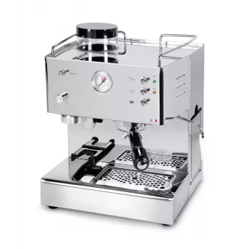 Quick Mill Pegaso, máquina de café expresso, café em grão, moinho integrado, 1200 W, aço inoxidável