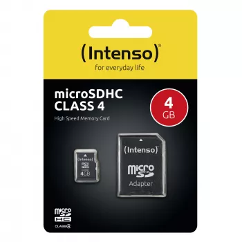 Cartão de memória Intenso 4 GB MicroSDHC Class 4 3403450