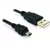 Cabo USB DeLOCK 82252 USB 2.0 1,5 m USB A Mini-USB B preto