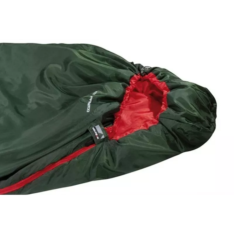 Saco-cama tipo múmia High Peak Lite Pak 1200 Poliéster verde, vermelho 23263