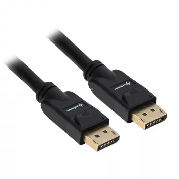 Cabo DisplayPort Sharkoon 1.3 4K 5 m — DisplayPort 1.3, suporte 4K, 5 m de comprimento
