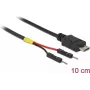 Cabo de alimentação USB Delock Micro-B para 2 x pinos individuais alimentação 10 cm (85406)