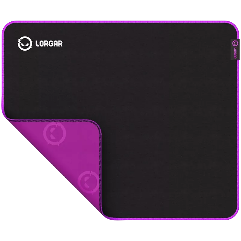 Lorgar Main 315, tapete de rato gaming, superfície de alta velocidade, base de borracha antiderrapante violeta, tamanho: 500 mm x 420 mm x 3 mm, peso 0,39 kg