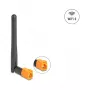 Antena WiFi 6 omnidirecional DELOCK FAKRA M 2,4/5 GHz 2,5–3,0 dBi articulação inclinável preta