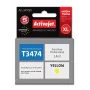Tinteiro ActiveJet AE-34YNX compatível com Epson 34XL T3474 — amarelo, à base de corante 14 ml, alto rendimento (XL), embalagem individual