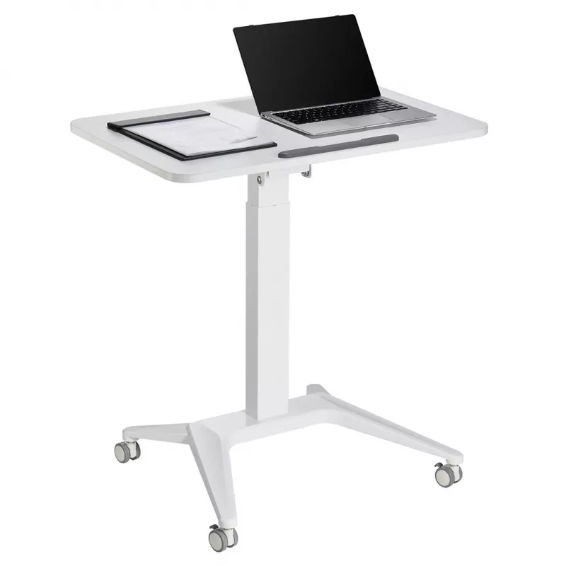 Mesa móvel para portátil MACLEAN MC-453W com ajuste de altura pneumático, altura máx. 109 cm