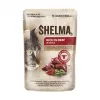 SHELMA com peru, pato, frango e vaca em molho - alimento húmido para gatos - 12x85g