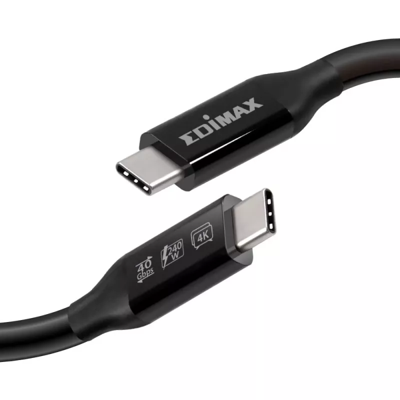 Edimax UC4 1 m 40 Gbit/s preto