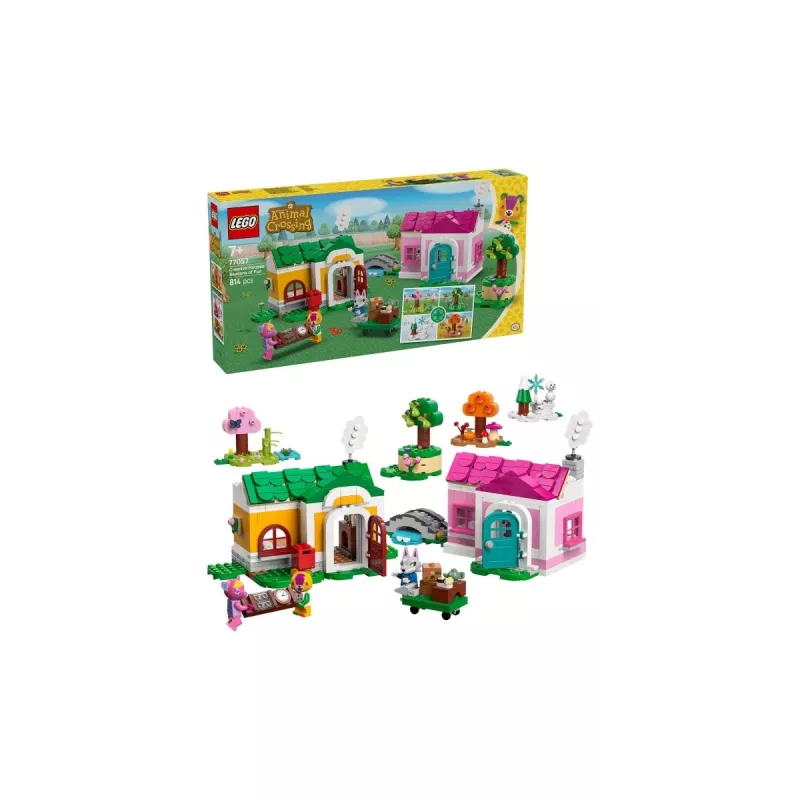 Brinquedo de construção LEGO 77057 Animal Crossing Casas Criativas Estações Cheias de Diversão conjunto