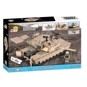 Conjunto de construção em blocos Cobi M1A2 Abrams 1025 peças modelo COBI-2632