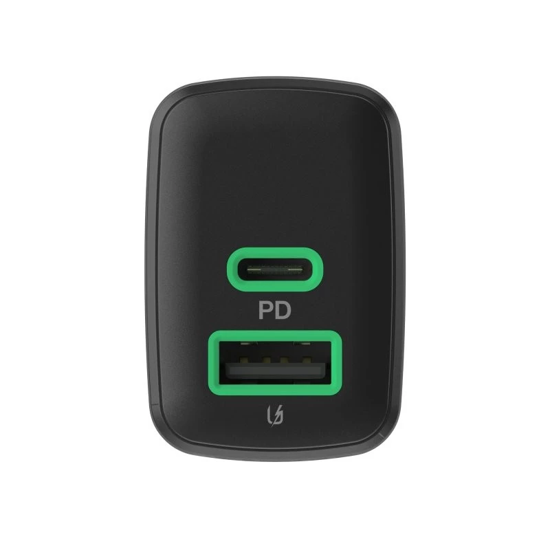 Carregador Green Cell PowerSource Duo30 – 1× USB-A, 1× USB-C, 3A