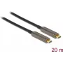 Cabo USB DeLOCK 84122 20 m USB 3.2 Gen 1 USB C preto