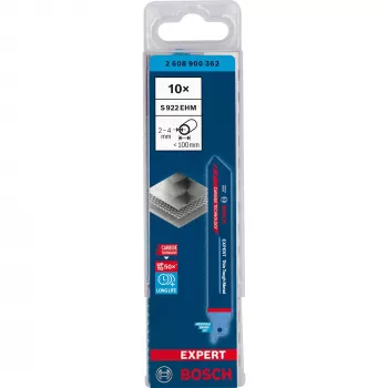 Bosch Expert 2 608 900 362 lâmina de serra de recortar/serra sabre/serra de sabre carboneto 10 unid.
