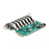 Placa PCI Express x1 DeLOCK para 7 x USB 5 Gbit/s Type-A conector fêmea externo