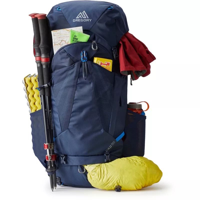 Zulu 55, mochila azul, 55 L, tamanho S/M