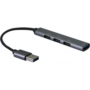 STANDARD Hub USB 3.0, ficha USB-A, 4x portas USB-A (3x USB 2.0 + 1x USB 3.2 Gen1) (S3018)
