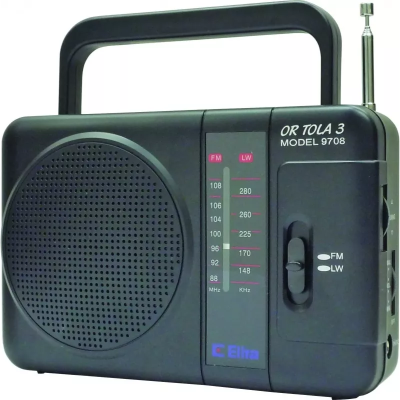 Eltra Tola 3 rádio portátil, FM/LW, preto