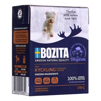Bozita COM FRANGO – Pedaços em geleia, 370 g, sem glúten e sem soja